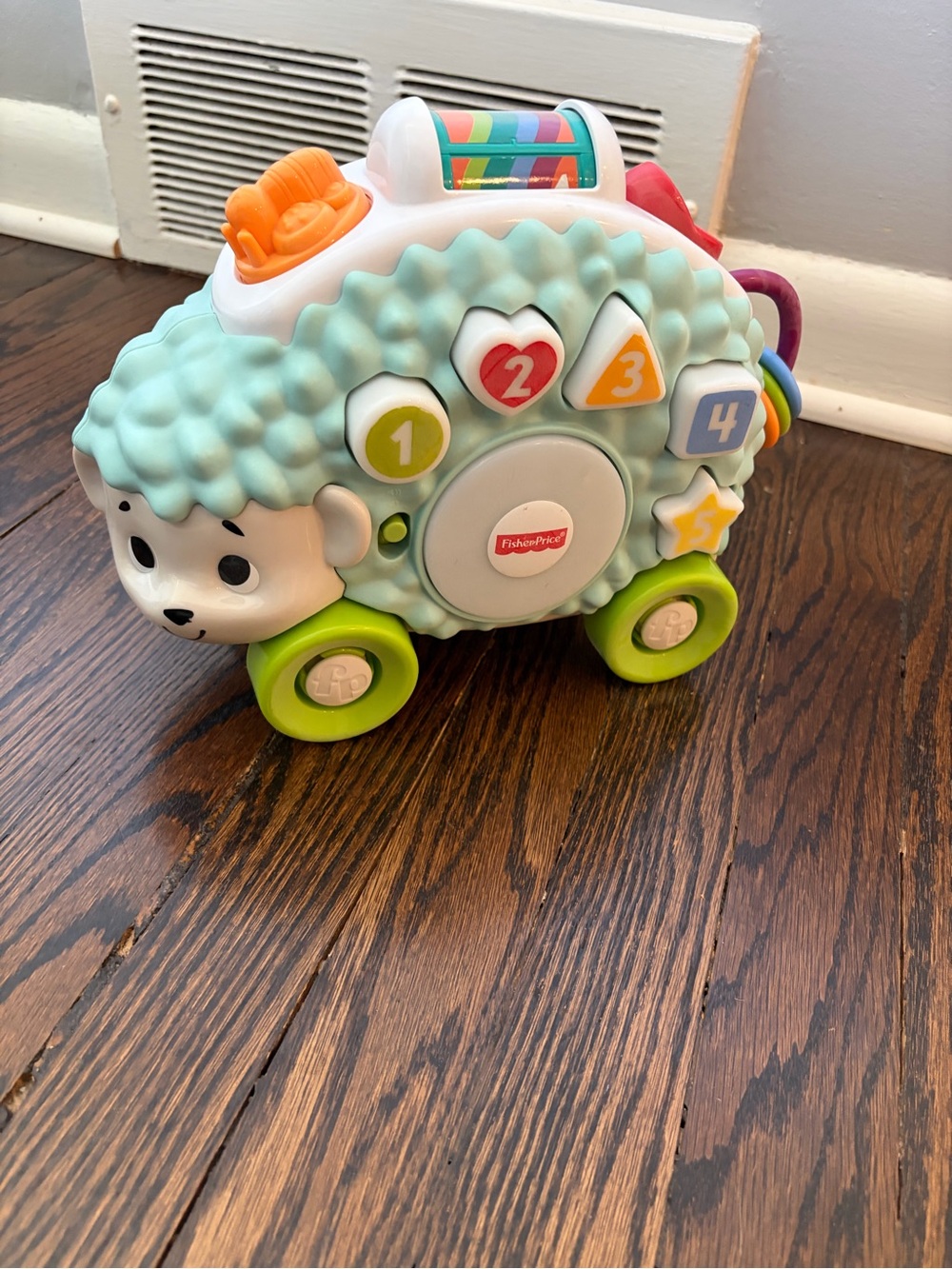 Fisher-Price Light & Learning Pastel Blue Lamb Pull-Along Toy